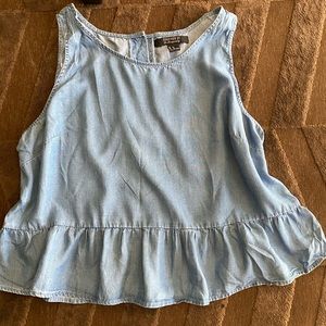 Peplum Denim Top